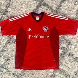 Adidas FC Bayern Munich Soccer Jersey Men's Large Red